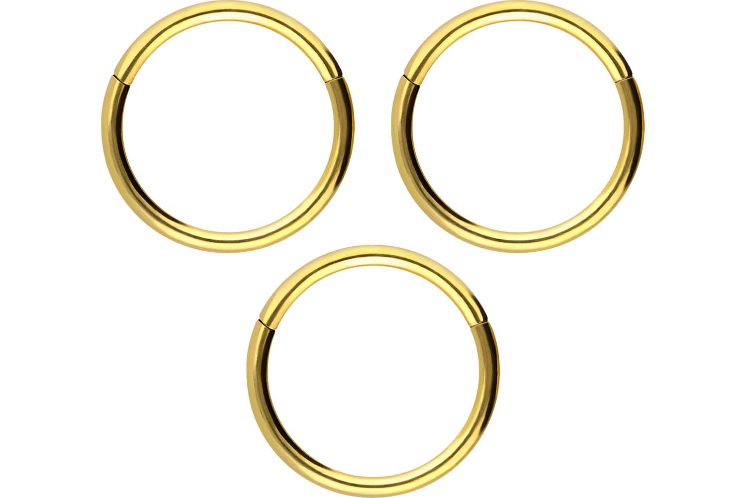 SET Chirurgenstahl Segmentring Clicker Piercing